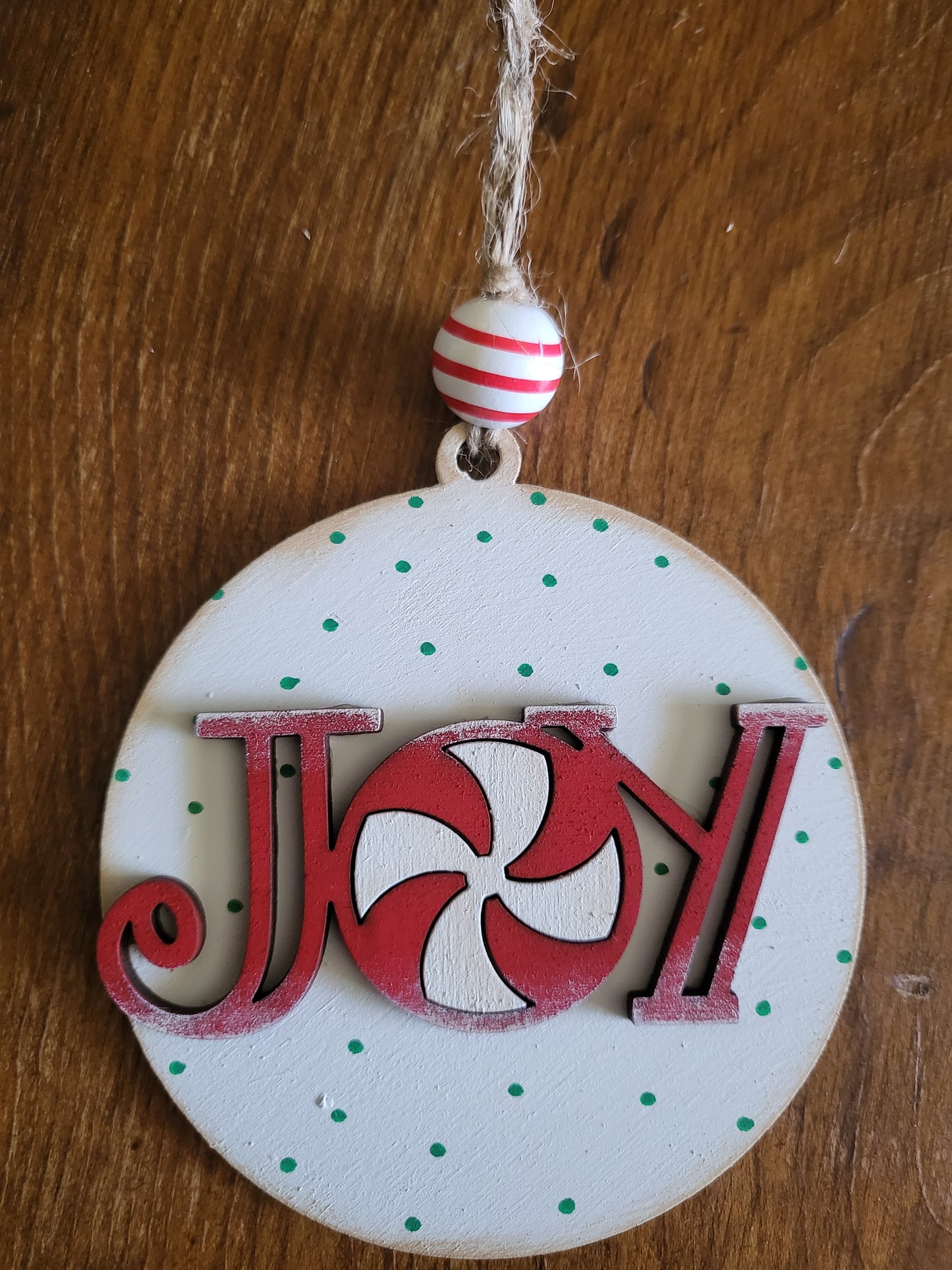 Joy Round Ornament