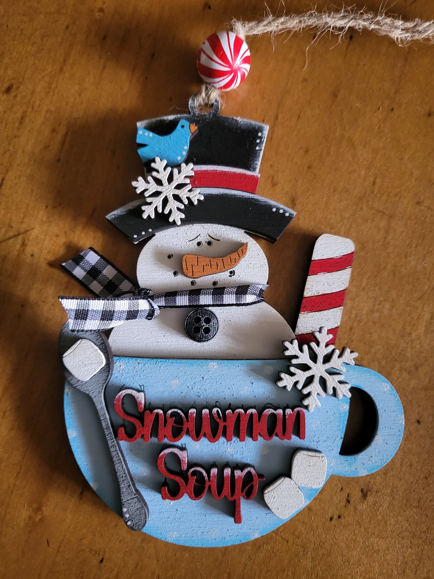 Snowman soup Ornament