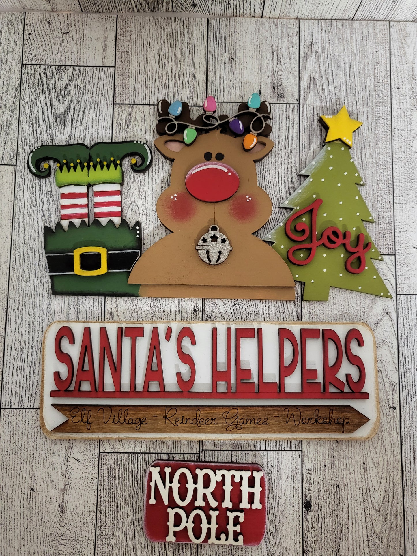 Santa's Helper Standing Truck Insert