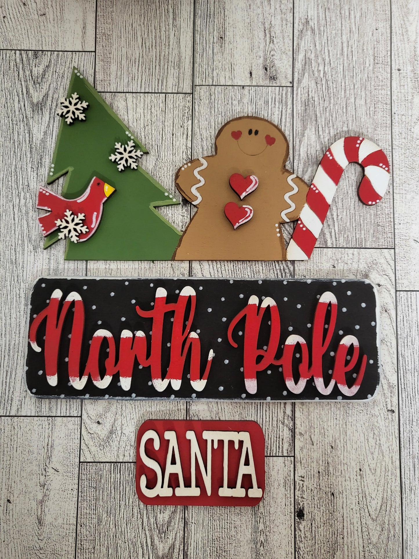 North Pole Standing Truck Insert