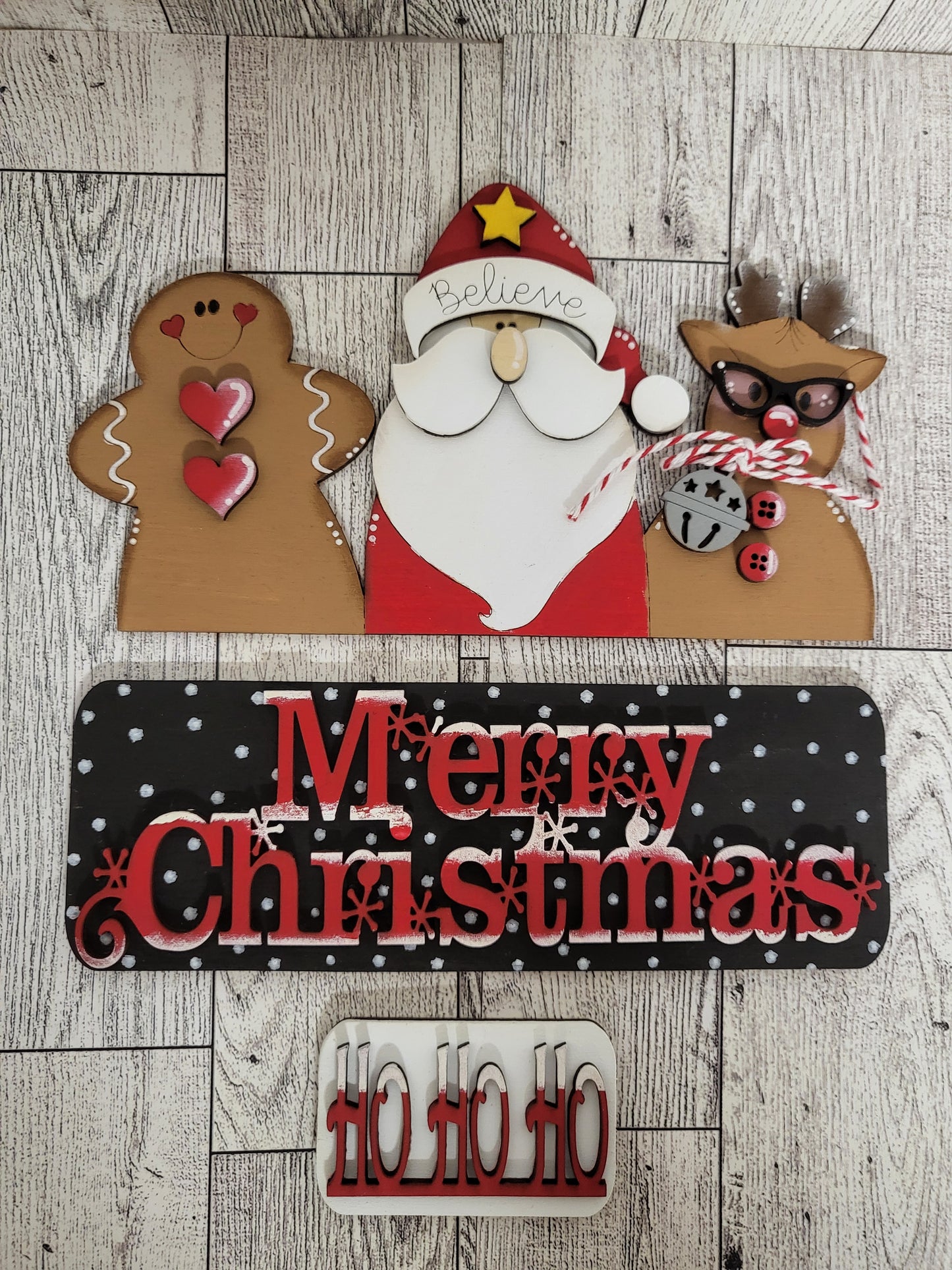Merry Christmas Standing Truck Insert