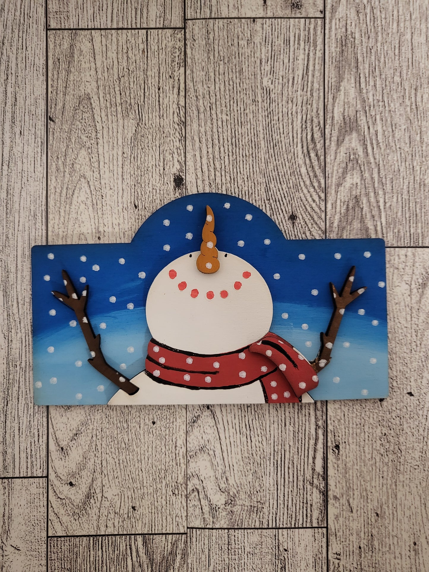 Snowman Post Frame Insert