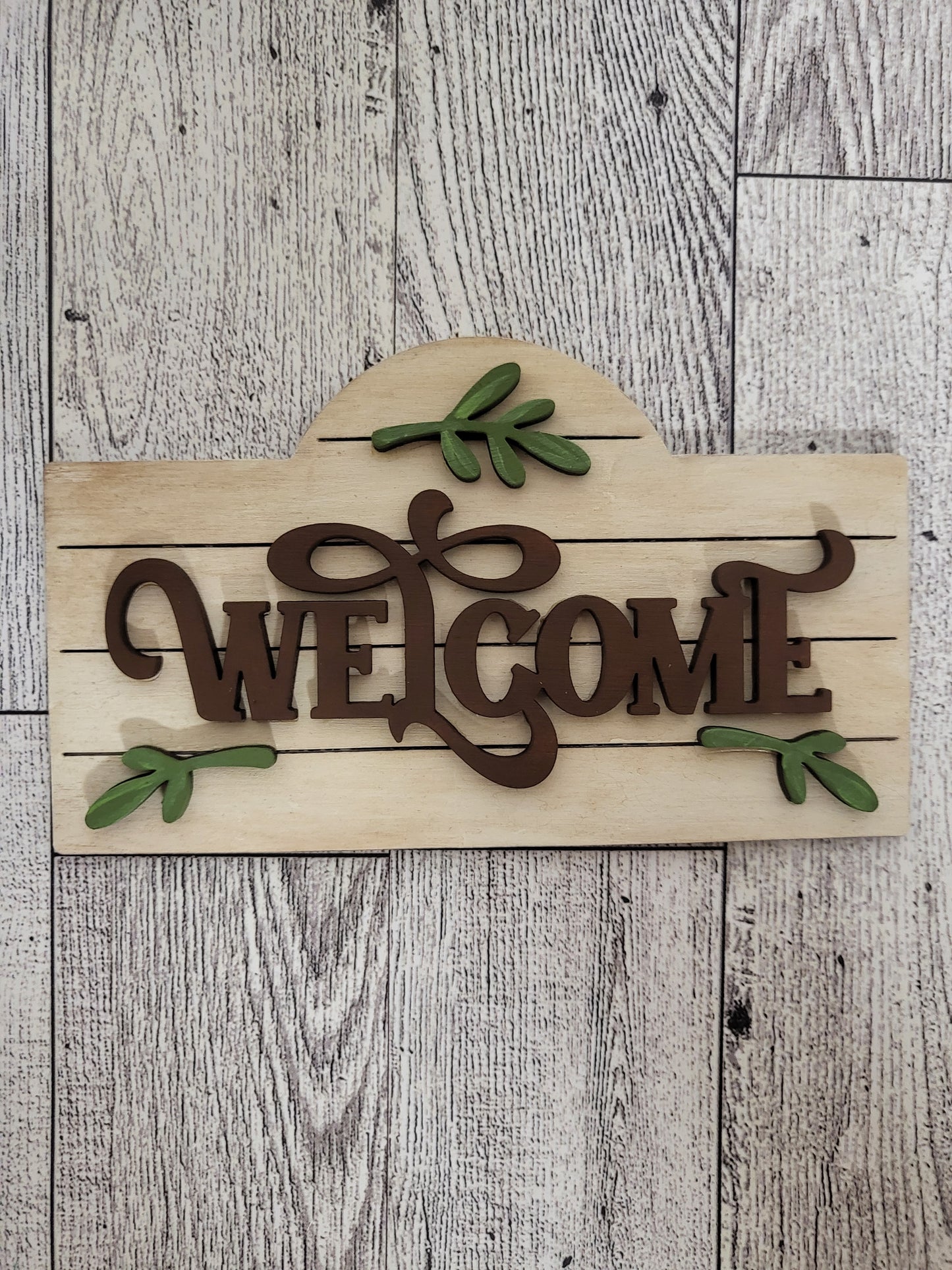 Welcome post frame insert