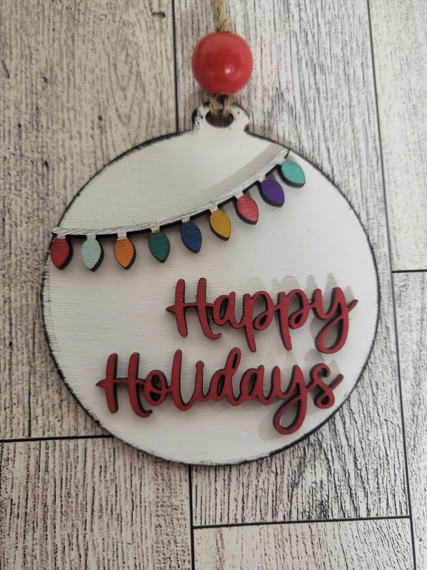 Happy Holidays Ornament