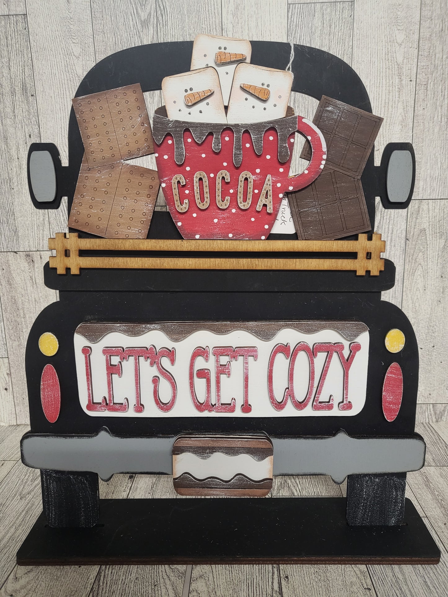 Let's Get Cozy Standing Truck Insert