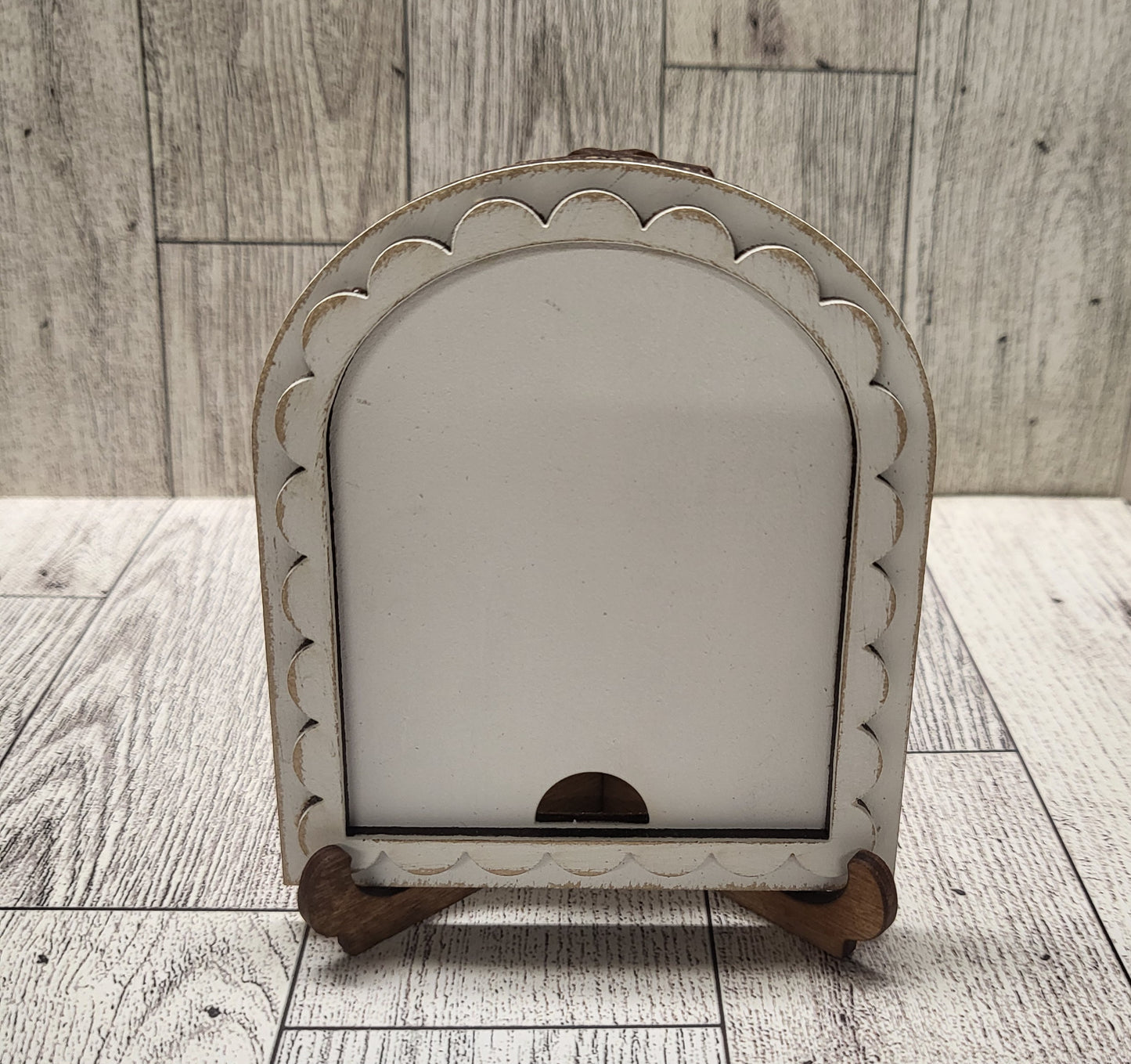 Mini White Distressed Frame