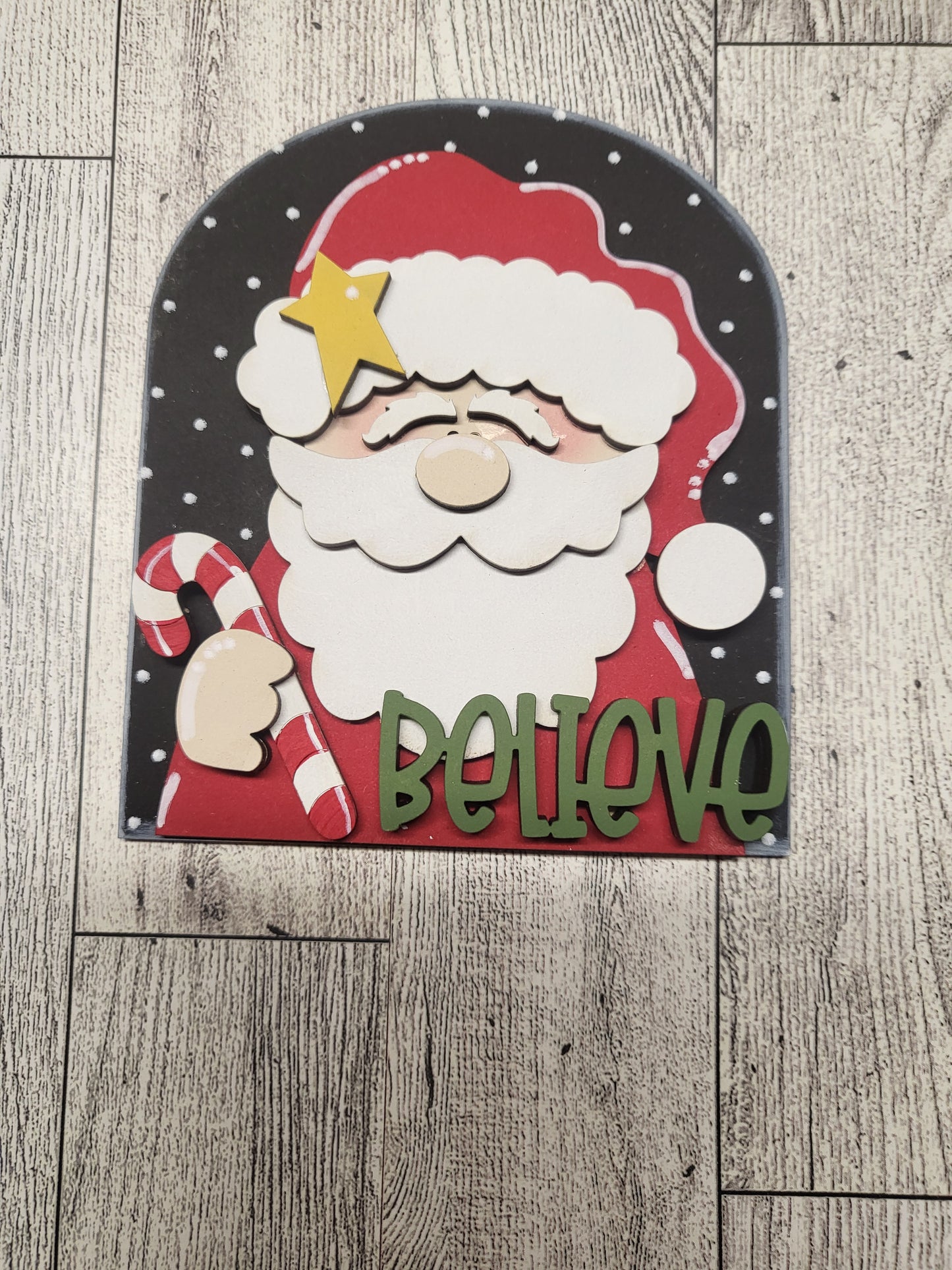 Boho Small Santa Believe