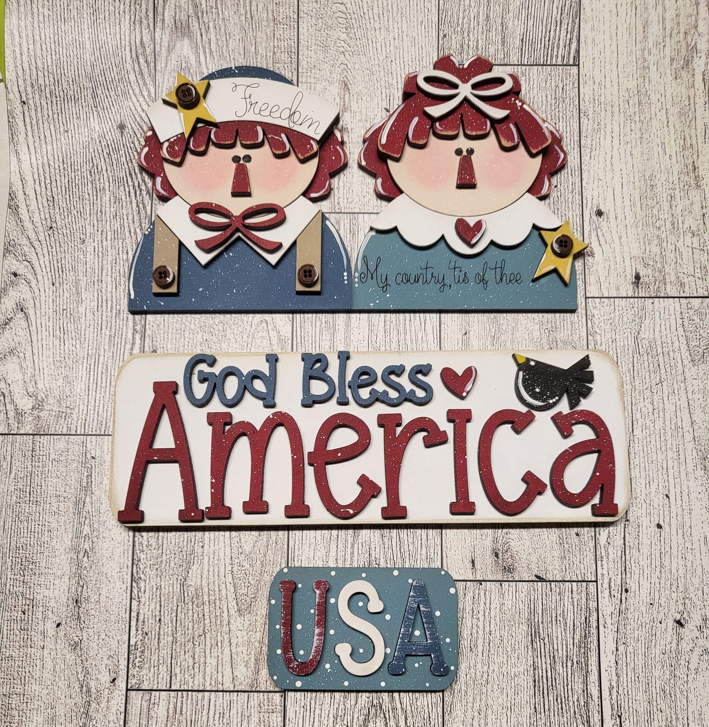 God Bless America Truck Insert