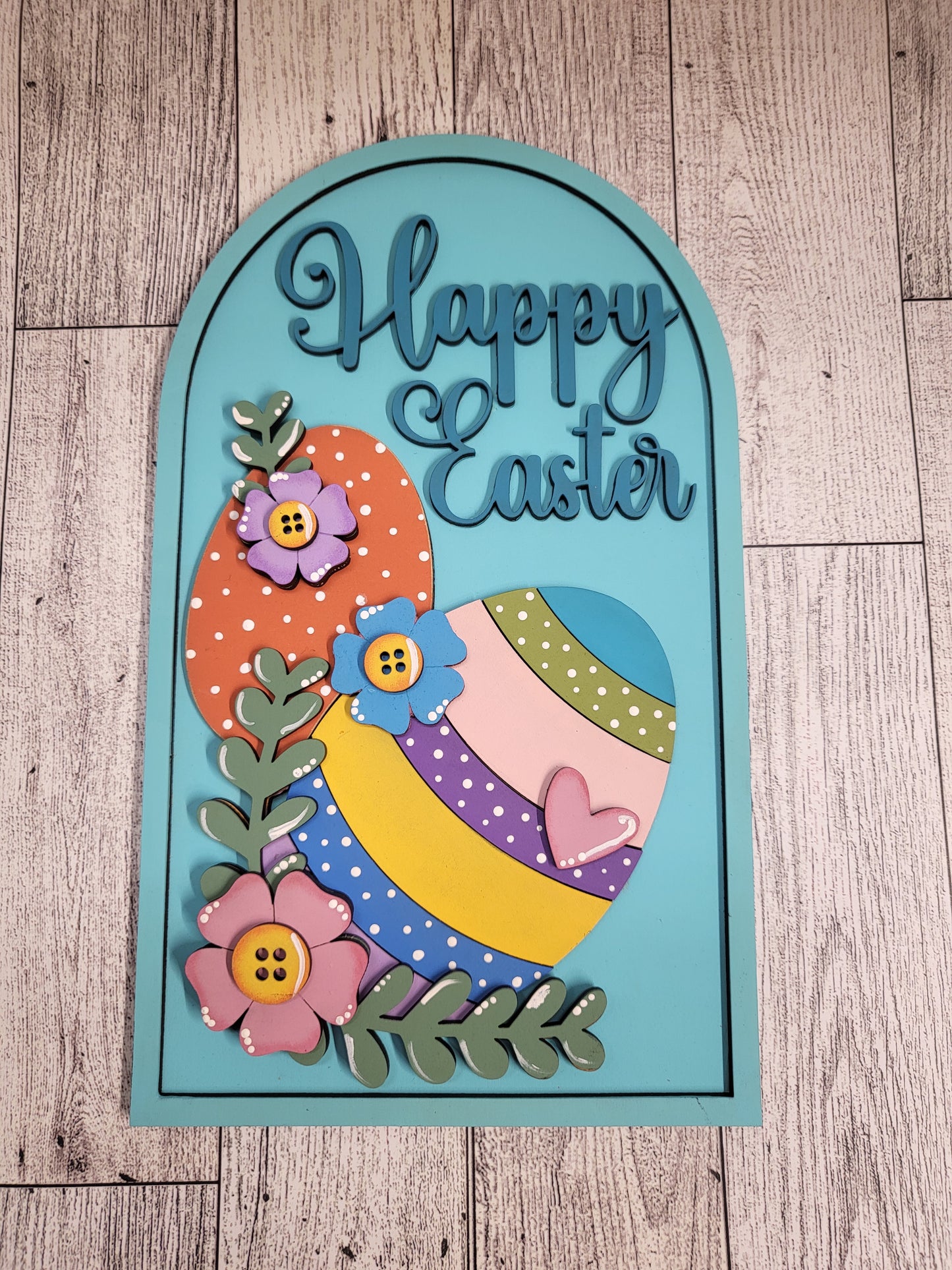 Large Happy Easter boho insert