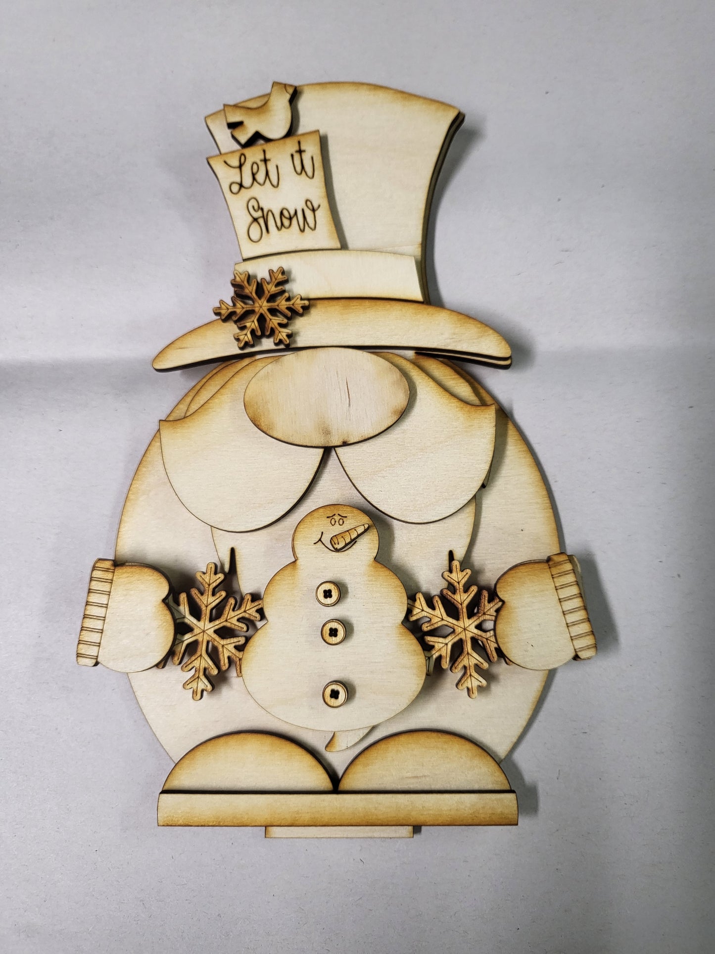 Standing Snowman Gnome