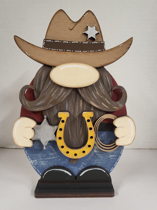 Cowboy Standing Gnome