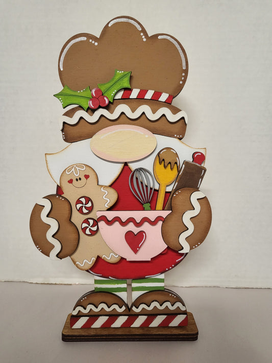 Gingerbread Standing Gnome