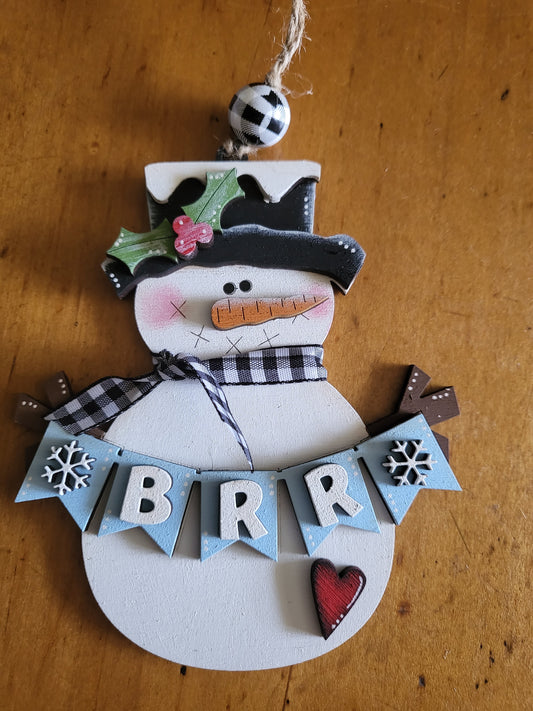 Brr banner Snowman