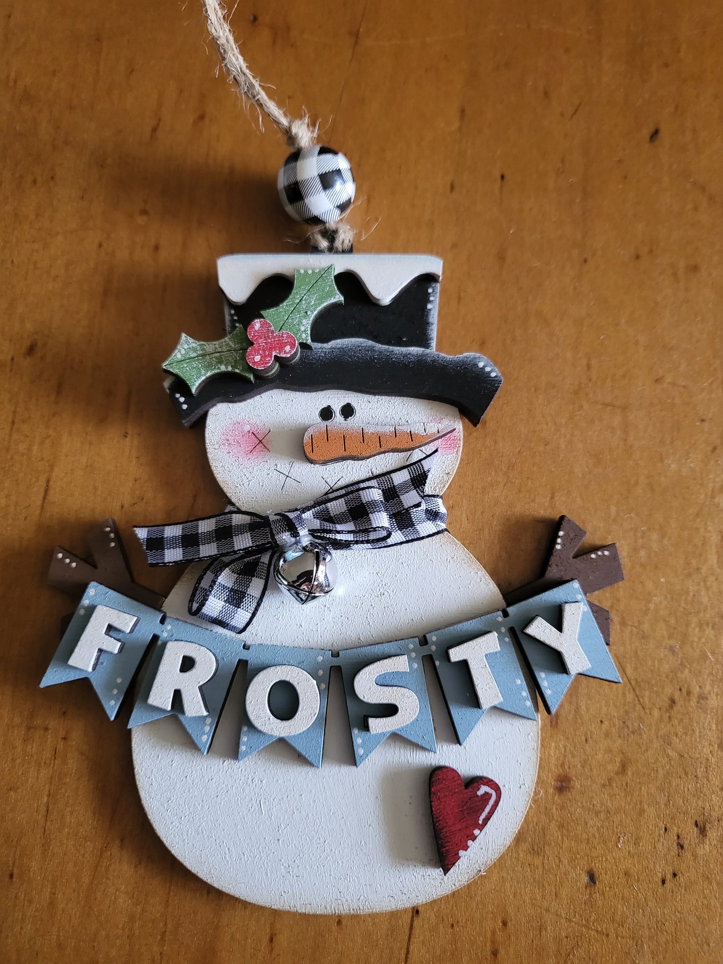 Frosty Banner Snowman