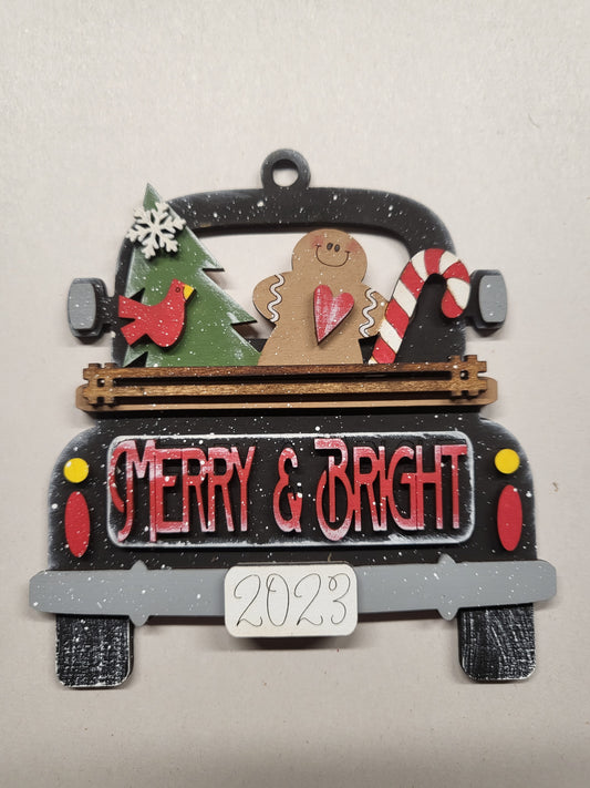 Merry & Bright Truck Ornament