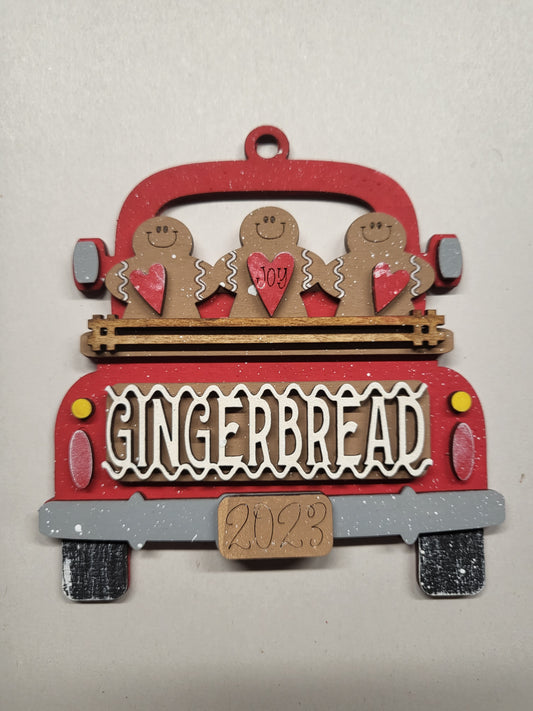 Gingerbread Truck Ornament