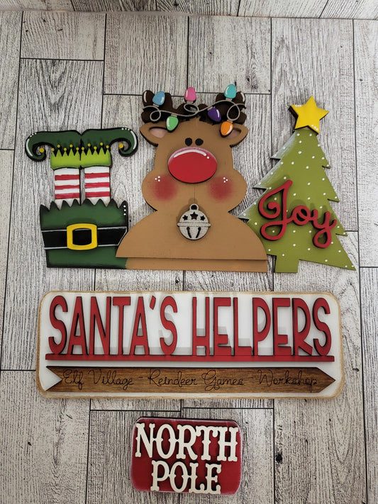 Santa's Helper Standing Truck Insert