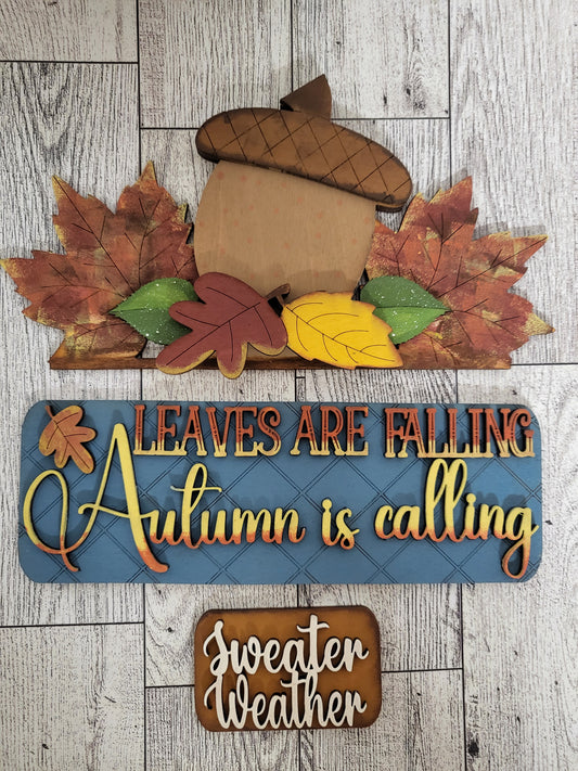 Autumn is Calling Standing Truck Insert