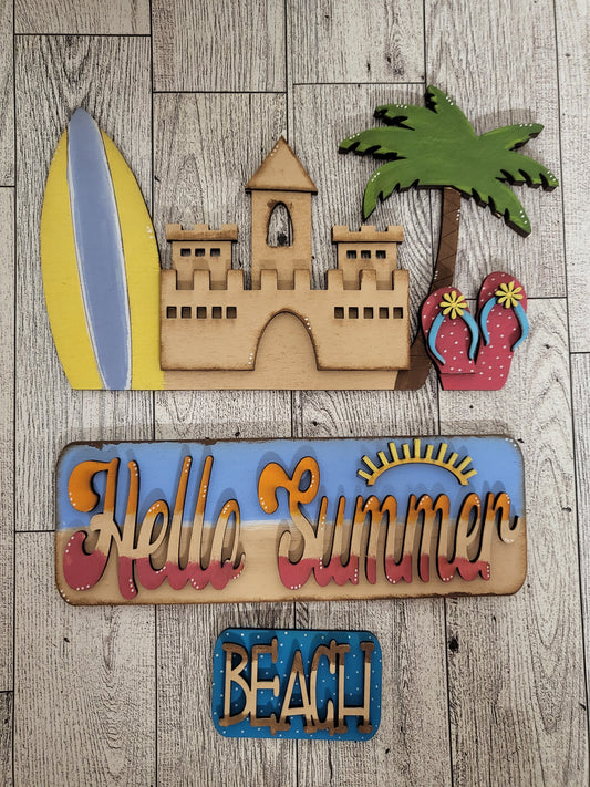 Hello Summer Standing Truck Insert