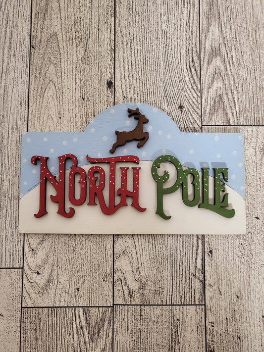 North Pole Post Frame insert