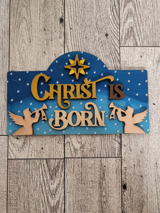 Christ is Born post frame insert