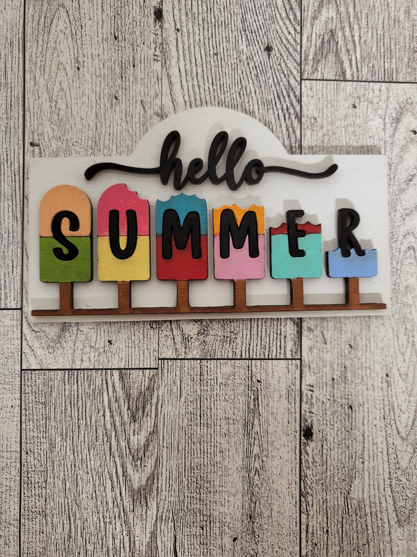 Hello Summer Post frame insert