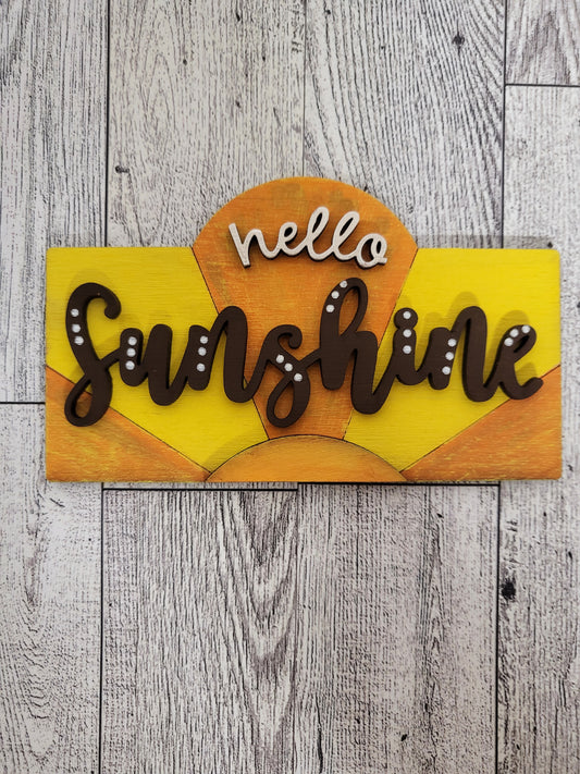 Hello Sunshine Post frame insert