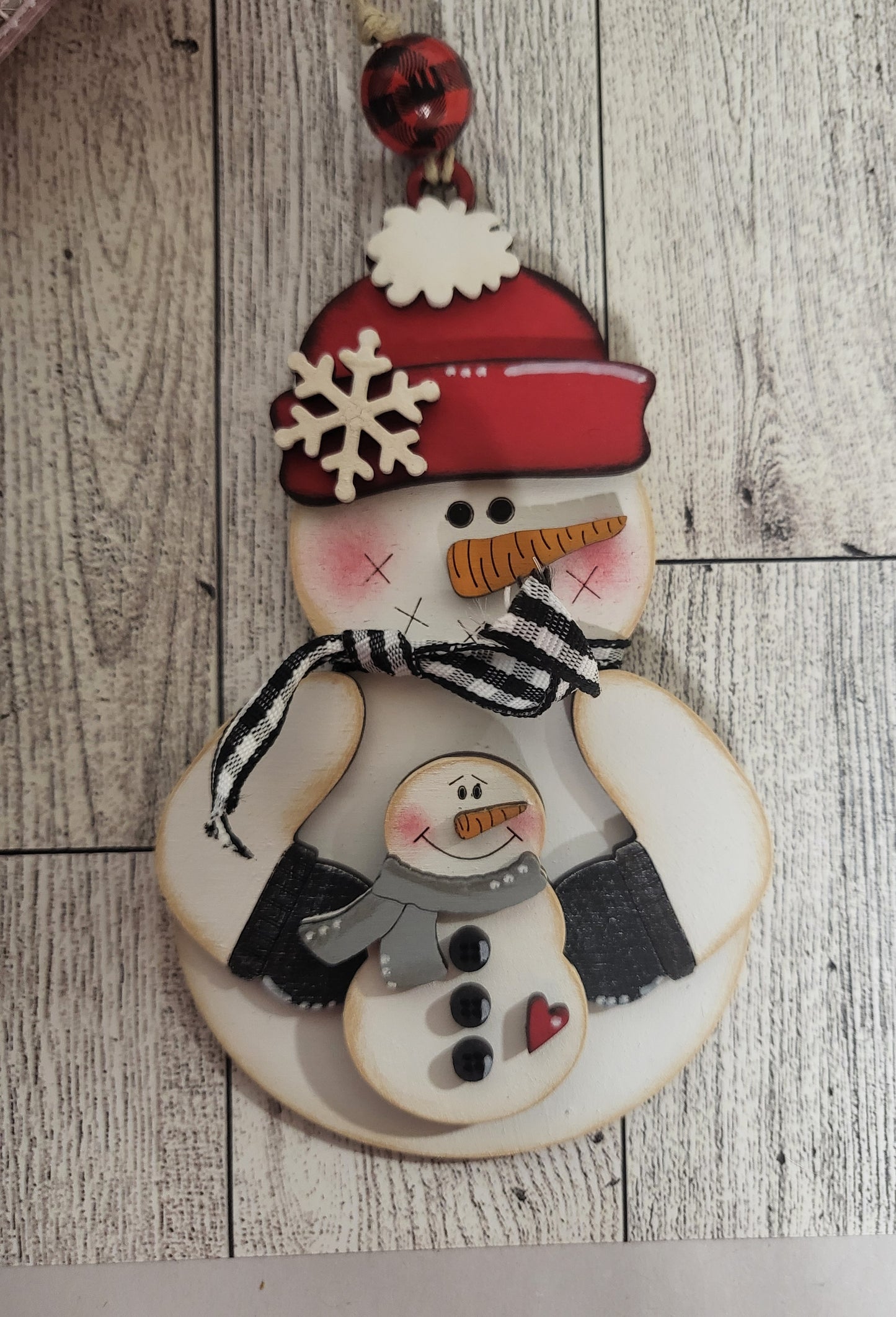 Snowman with Baby Ornament