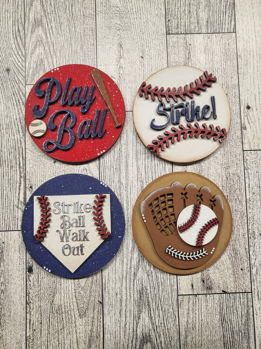 Interchangeable Baseball 3" set