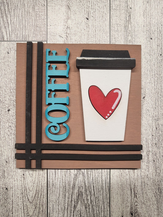 Coffee 4.25" Square