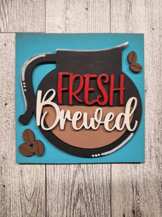 Fresh Brewed 4.25" Square