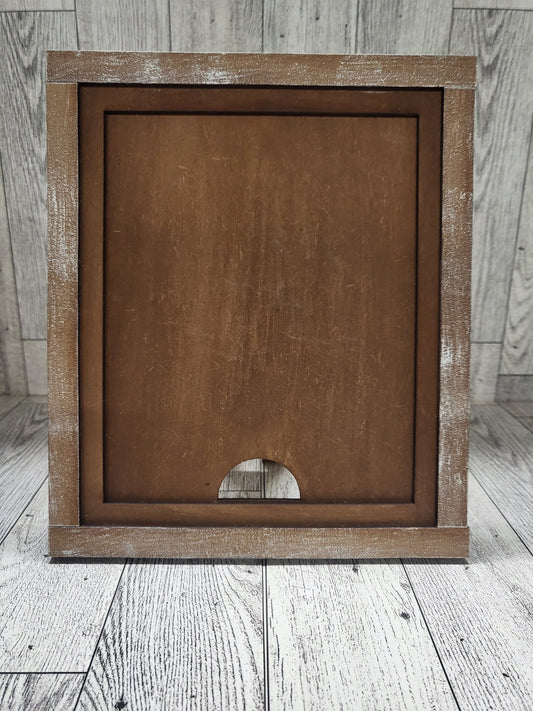 5x6.25 stained frame