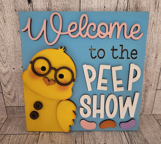 6x6 Welcome to the Peep show Insert