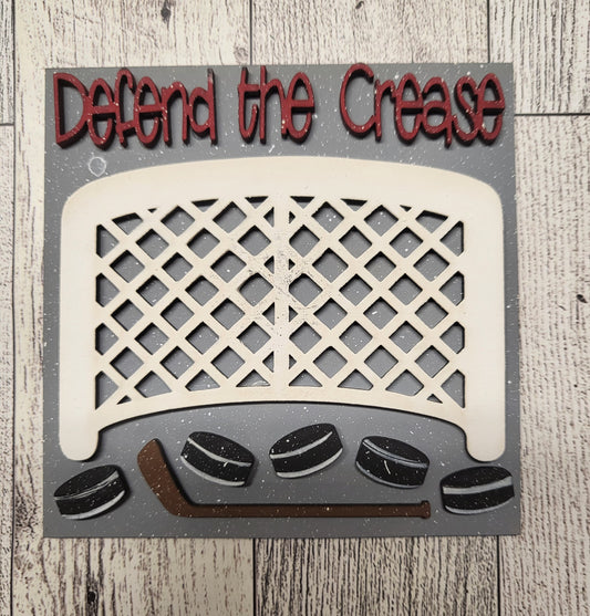 Hockey Defend the crease insert