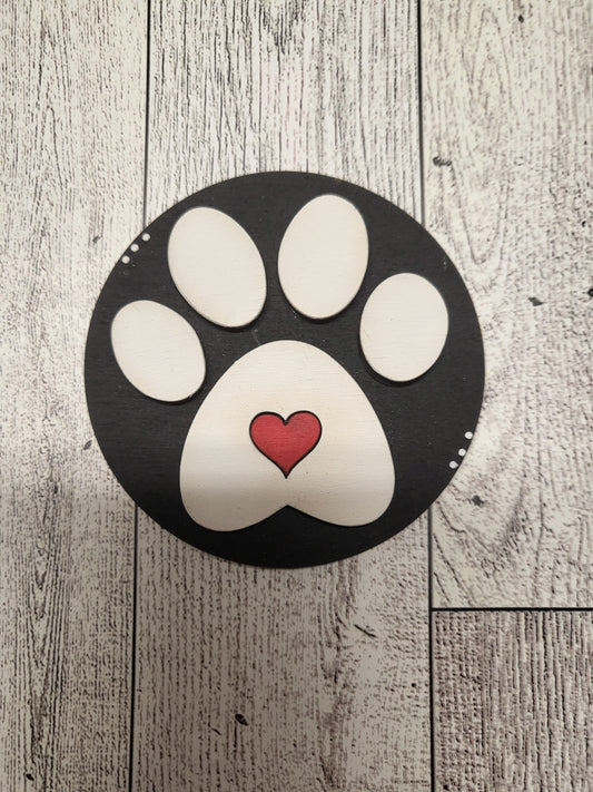 3" Dog Paw Insert