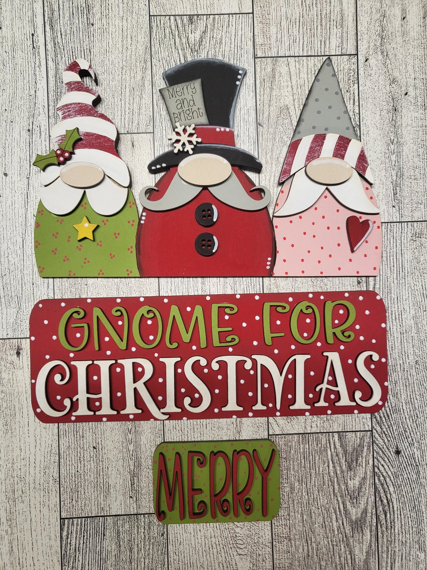 Gnome for Christmas truck insert