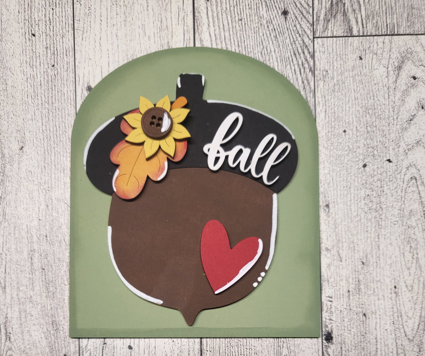 Small Fall Acorn boho insert