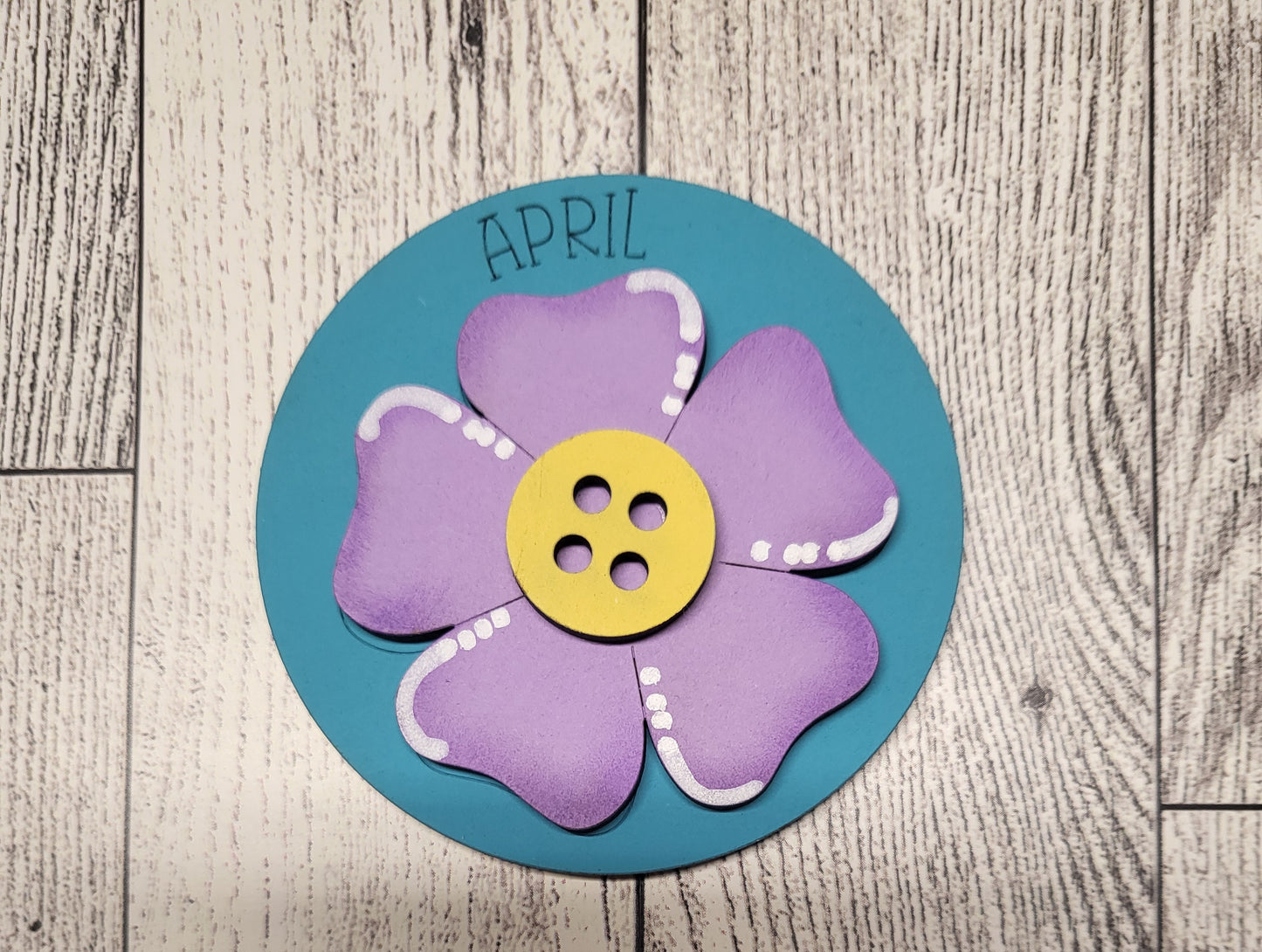 3" April Circle Insert