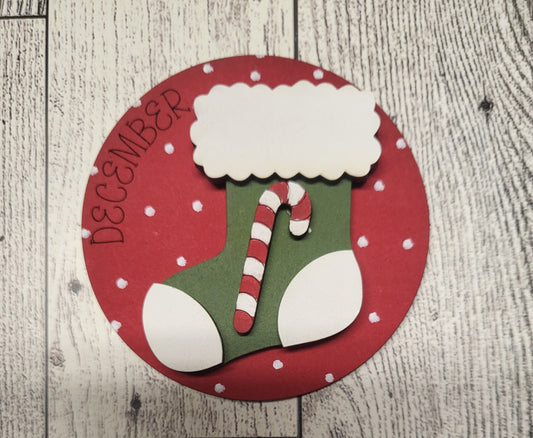 3" December Circle Insert