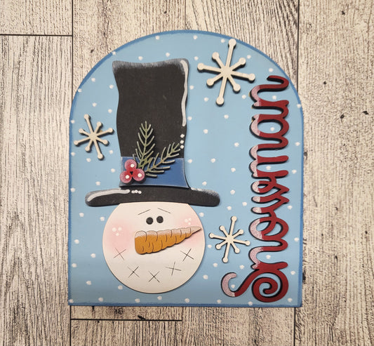 Boho small Snowman Insert