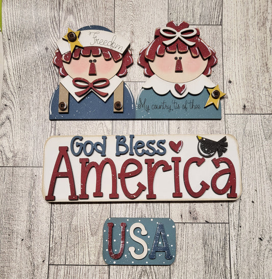 God Bless America Truck Insert