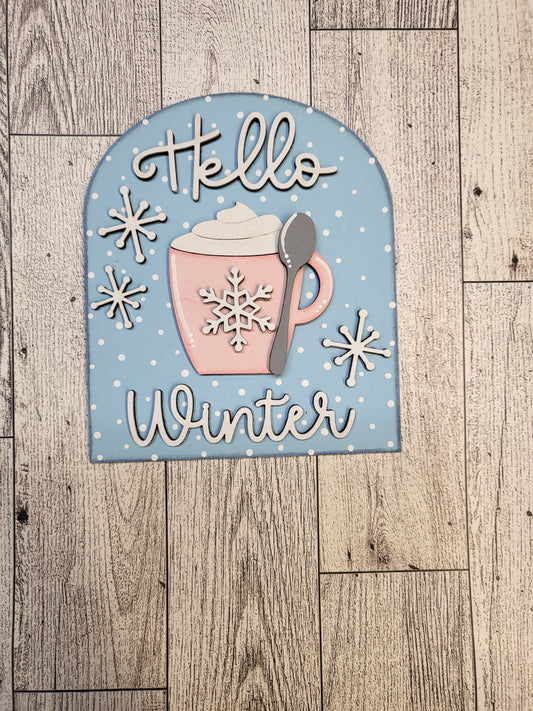 Small Boho Insert Hello winter