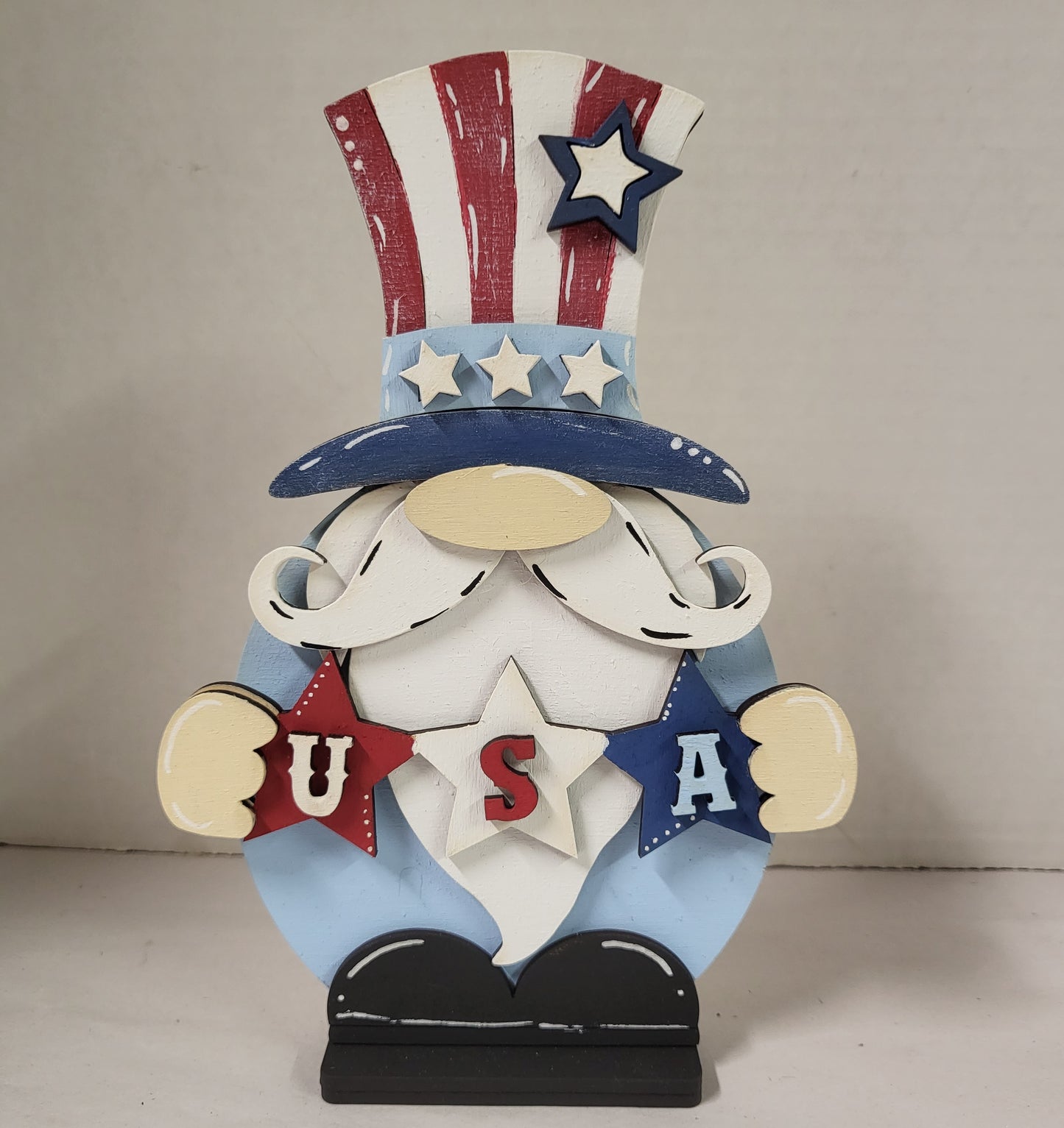 Painted Standing Uncle Sam Gnome