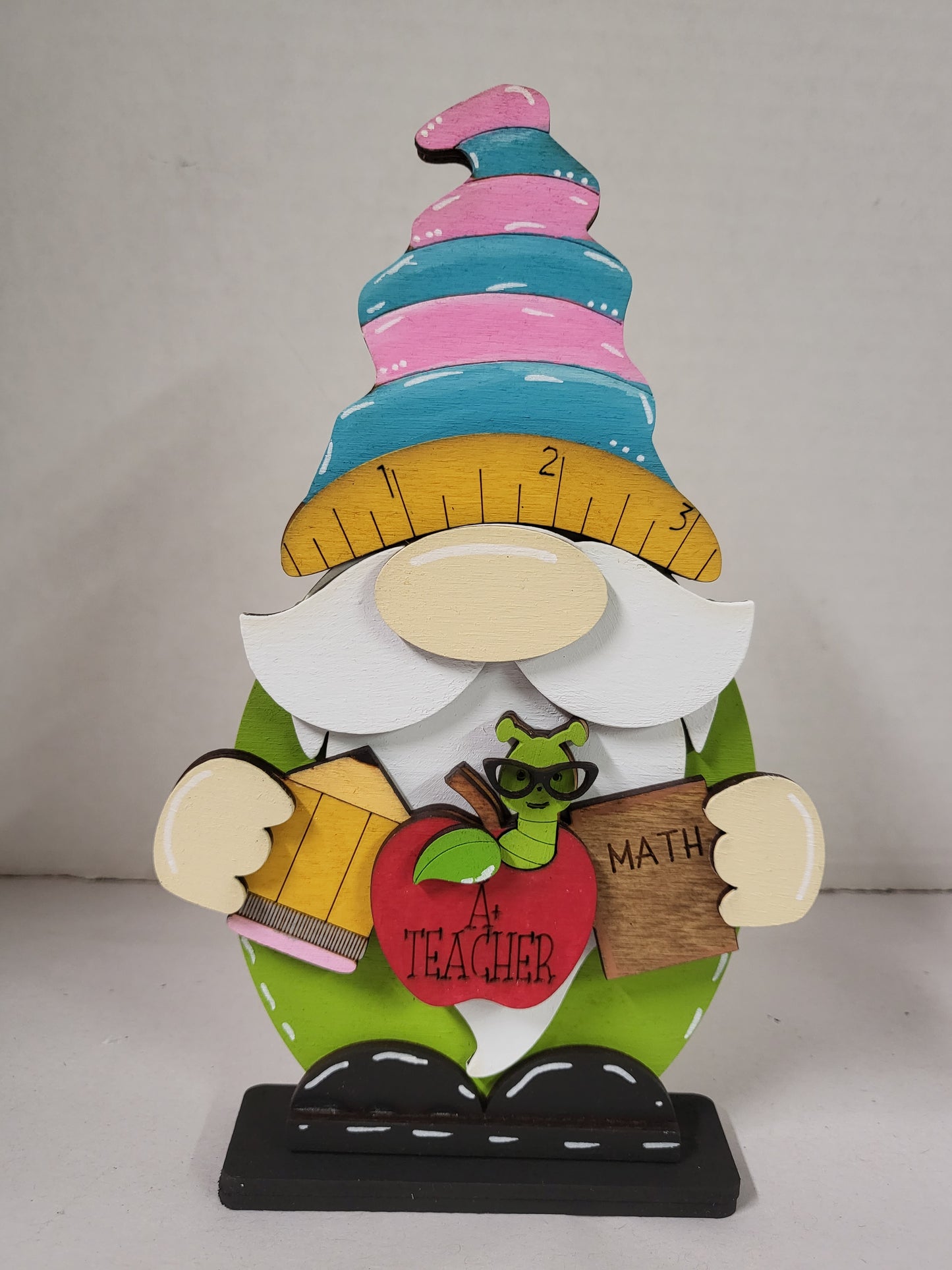 Painted standing Teacher gnome